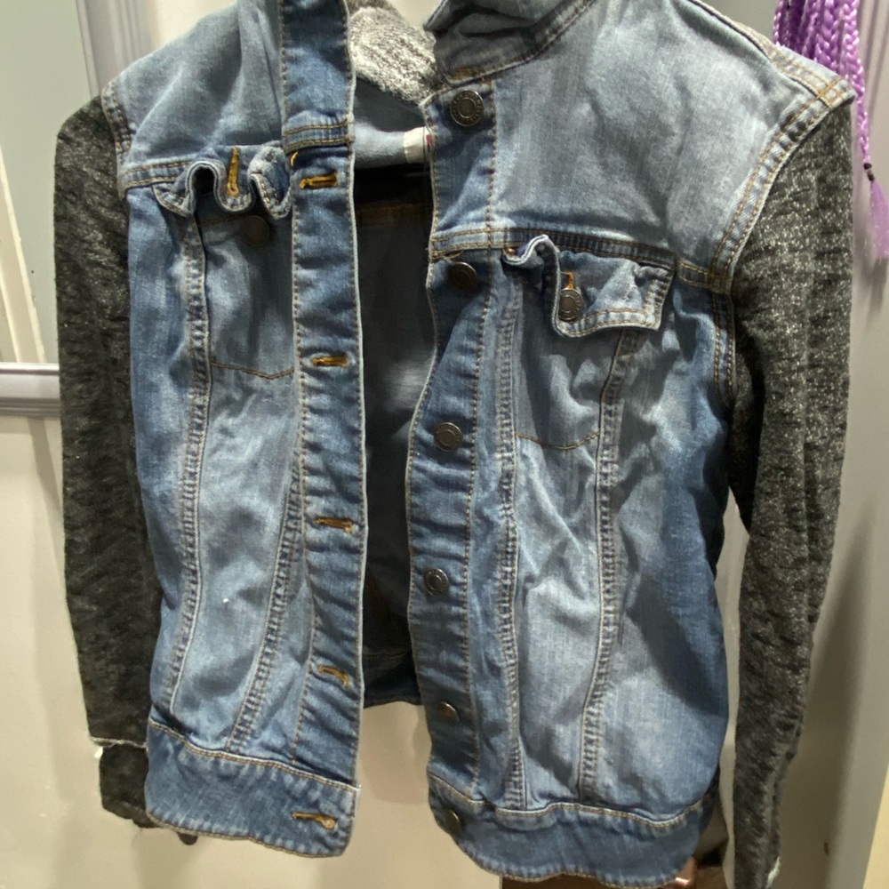 Jean jacket hoodie